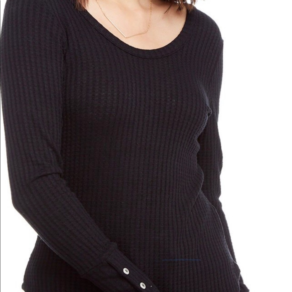 CHASER | Thermal Long Sleeve Double Scoop Tee